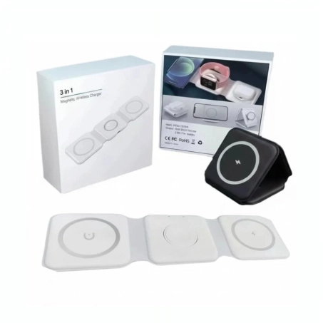 3-in-1 Foldable Magnetic Wireless Charger 15W Charging Station