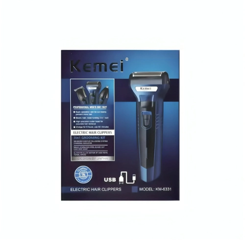 Kemei Km 6331 3 in 1 Hair, Beard & Nose Trimmer