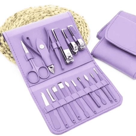 16 Pcs Stainless Steel Manicure & Pedicure Set