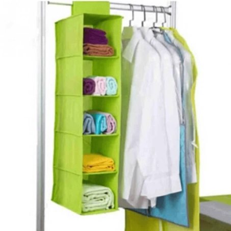 5 Shelf Clothes Hanging Organizer