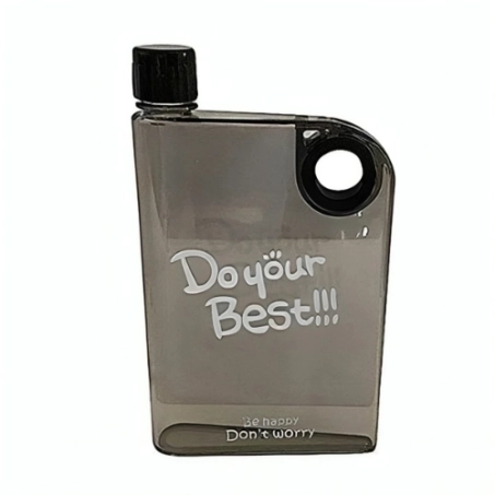 Black Ultra Slim Notebook Water Bottle