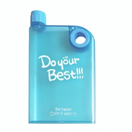 Blue Ultra Slim Notebook Water Bottle