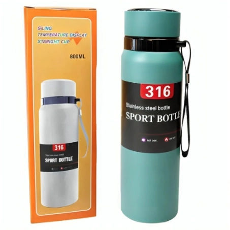Digital Smart Vacuum 800ml Water Bottle