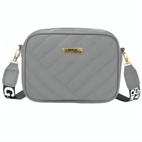 Gray Leather Handbag For Girls & Women