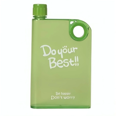 Green Ultra Slim Notebook Water Bottle