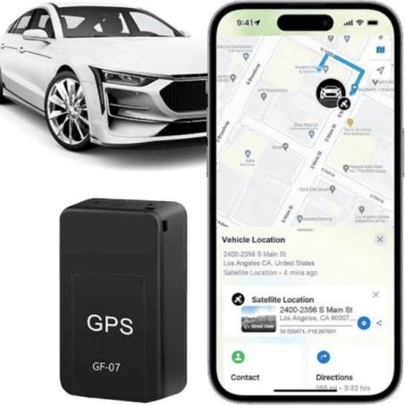 Mini Magnetic GPS Tracker with Real-Time Location