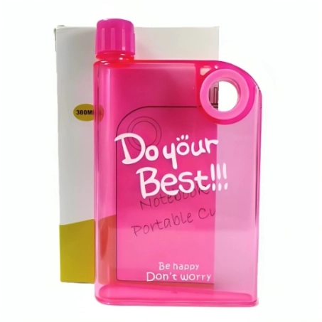 Pink Ultra Slim Notebook Water Bottle