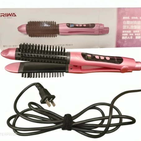 Riwa 8313 2-In-1 Brush Roller & Hair Straightener