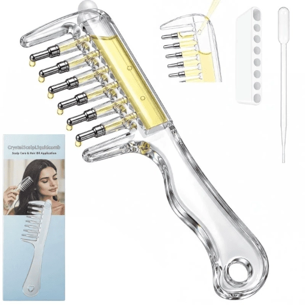 Transparent Hair Oil Applicator Comb